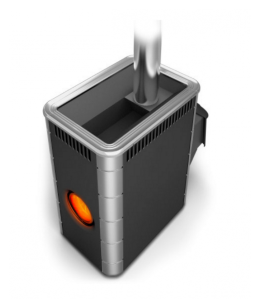 Дровяная печь для бани TMF Аврора Inox ДА Иллюминатор антрацит НВ